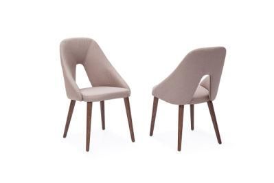 Hot Selling Living Room Unique New Metal Fabric Dining Chair