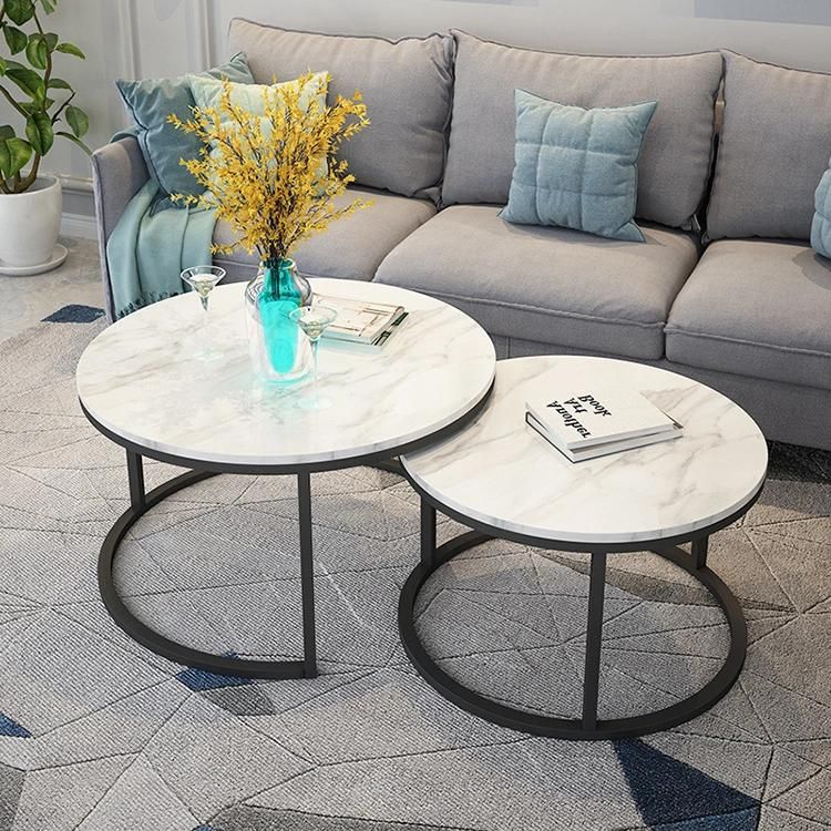 Nordic Simple Small Family Letter Combination Round Tea Table