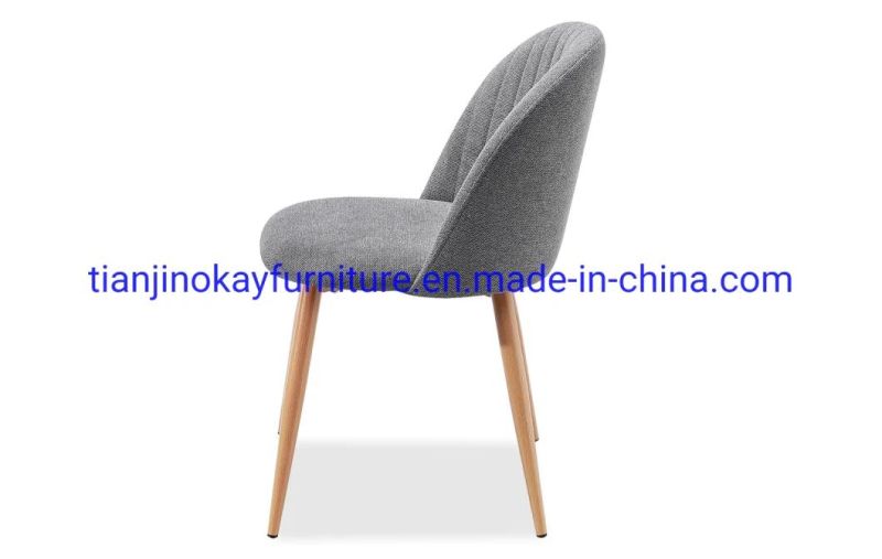 Dining Chair with Chrome Metal Tube Legs Furniture Dining Chair Classic Dining Chair