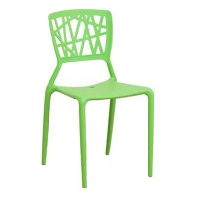 China High Quality Back Breathable Colorful Dining Stackable Plastic Chairs