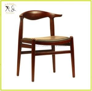 Nordic Modern Design Cow Horn Chair Wooden