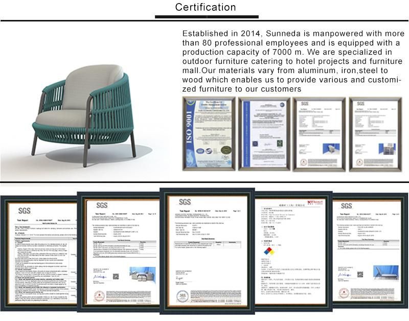 High End Outdoor Wholesale Fabric Dining Chairs