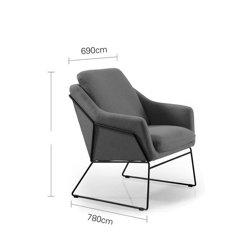 Orange Home Office Hotel Armchair Sofa