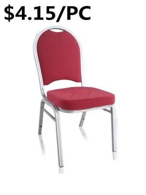 Popular Design Stackable Metal Armless Hotel Wedding Dining Banquet Chair