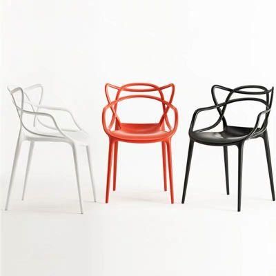 Factory Wholesale Customized Armrest Stackable PP Plastic Chairs for Events