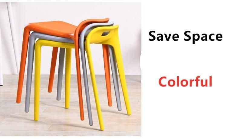 Restaurant Kitchen Cafe Sillas Plasticas Chaise Stackable Dining Plastic Chair
