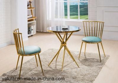 Stainless Steel Coffee Table with Tempered Glass Top Dining Furniture