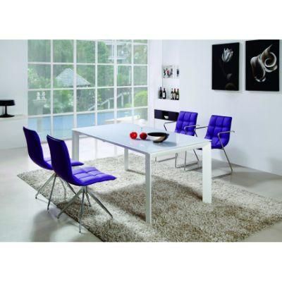 Modern Luxury White Tempered Glass Top Living Room Furniture