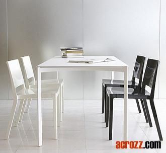 Modern Designer Furniture Plastic Stackable Dining Lizz Chair