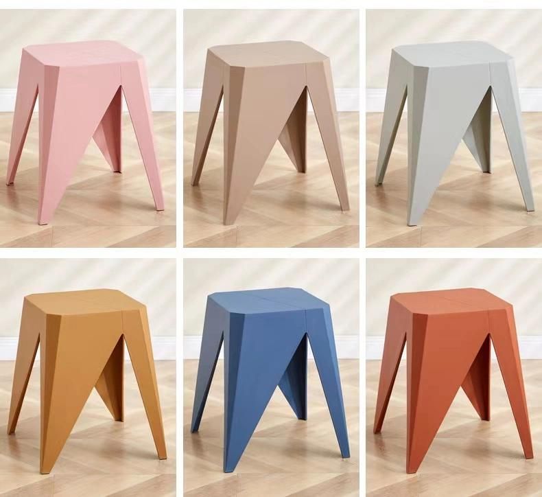 Colorful New Hot Sale Indoor Home Furniture Chairs Plastic Stools