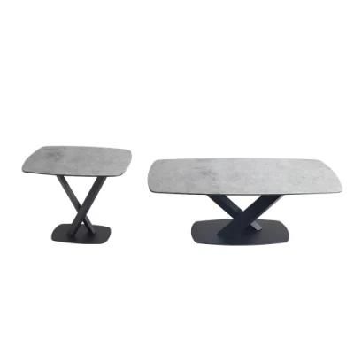 Living Room Furniture Modern Glass Coffee Table Factory Side Table