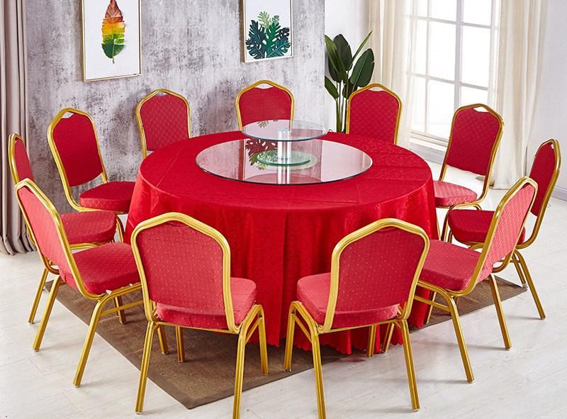 Wholesale Stackable Metal Hotel Wedding Armless Dining Silla Banquet Chair