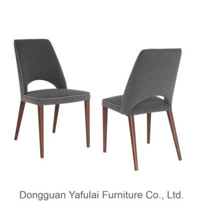 Classic Whloesale Oak Wood Fabric Dining Chair