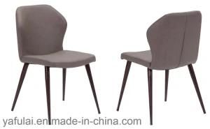 PU Anni Back Heat Transfer Printing Wooden Grain Dining Chair