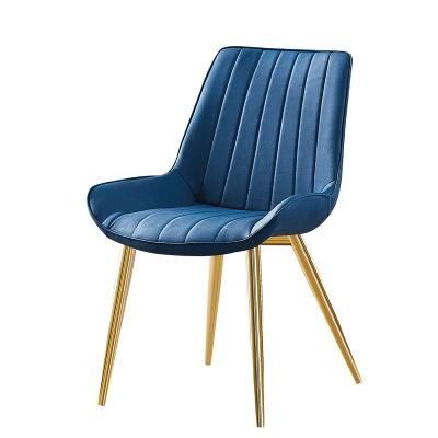 Chinese Factory Upholstery Seatings Nordic Furniture Daining Chair Restaurant Cheap Price Indoor Seatings Chair Fashion Golden Dining Chair