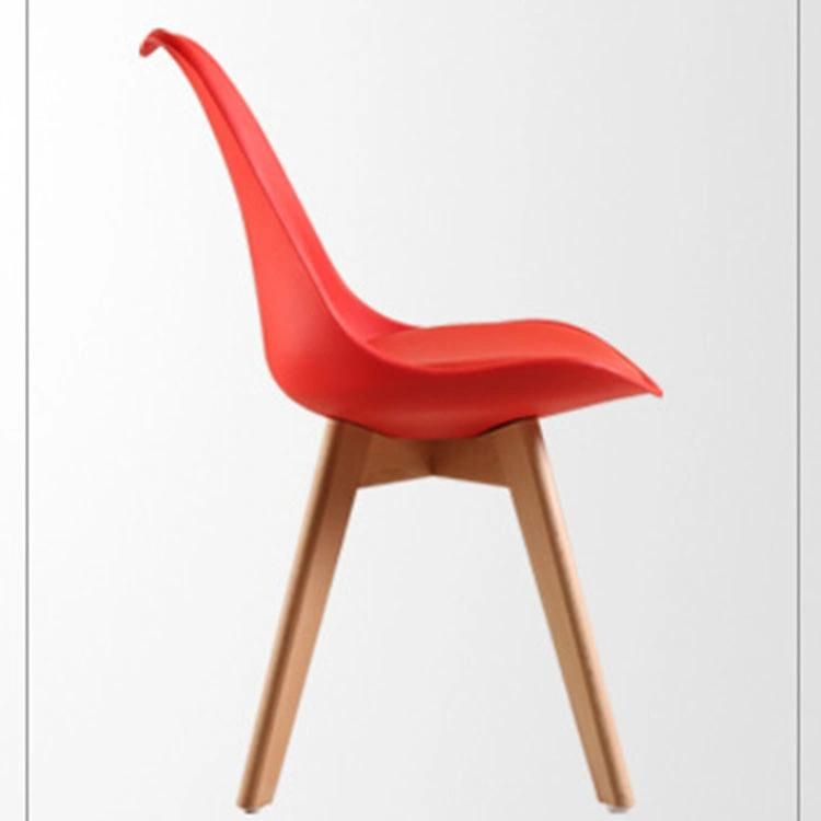 Professional Supplier Living Room Modern Backrest EMS Relax Side Chair French Style Coffee Shop Restaurant Solid Wood Dining Chair