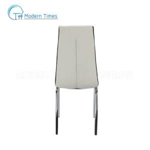 Outdoor Furniture Modern Fashion High Quality Leather Upholstered High Back Outdoor Dining Chair