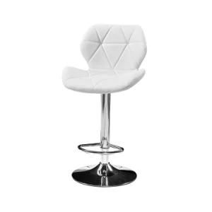 Modern Design PU Seat Back Chrome Adjustable Legs Bar Stool