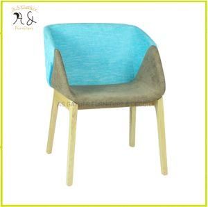 Ins Stylish Color Matching Upholstered Coffee Shop Chair