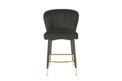 Home Furniture Chair Chromed Golden Bar Chair