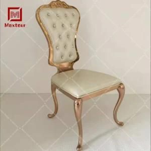 Elegant Custom Hotel Banquet Party Wedding Event Dining Chair for Bride and Groom