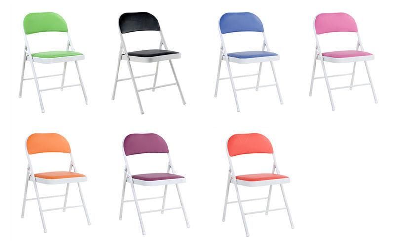 Plastic Sponge Metal Frame Commercial Garden Outdoor Events Folding Chair