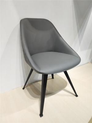 Modern Classic Grey PU Dining Chair Furniture