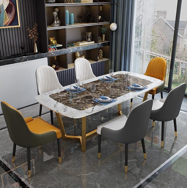 Modern Light Luxury Great Quality Business Negotiation Dining Leather Chair