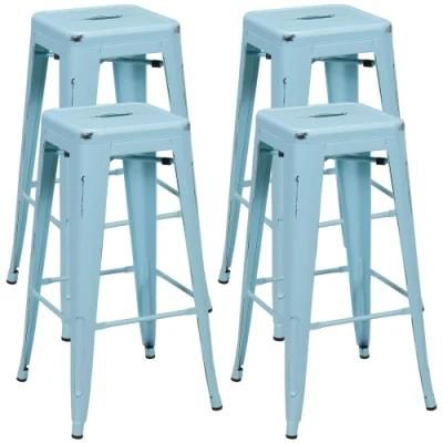 Wholesale Stackable Outdoor Retro Replica Bar Pub Cast Iron Steel Stool