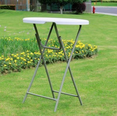 EU Standard Small Coffee Cheaper HDPE Plastic Office Meeting Round Party Tables