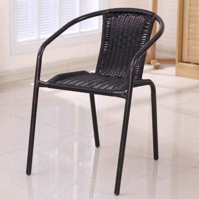 Aluminum Outdoor Customized Garden Coffee Metal Rattan Plastic Chair