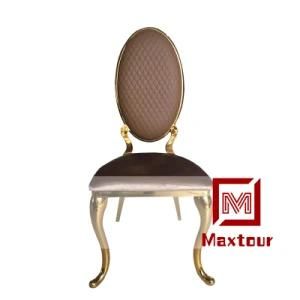 Hotel Furniture Stainless Steel Velvet Wedding Chair Rental
