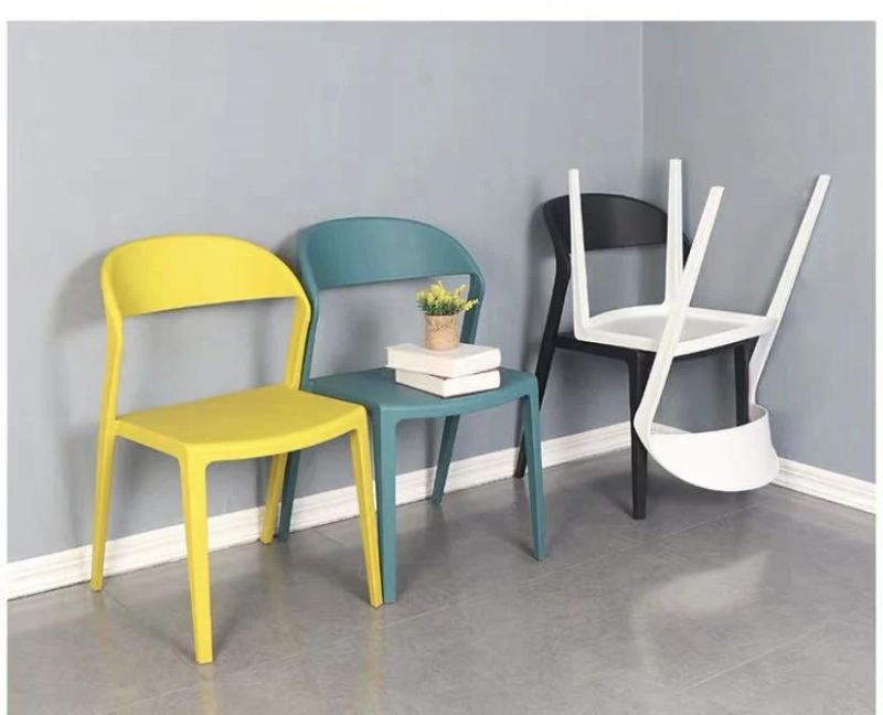 Colorful Leisure Design Outdoor Garden Cafe Office Restaurant Plastic Chair