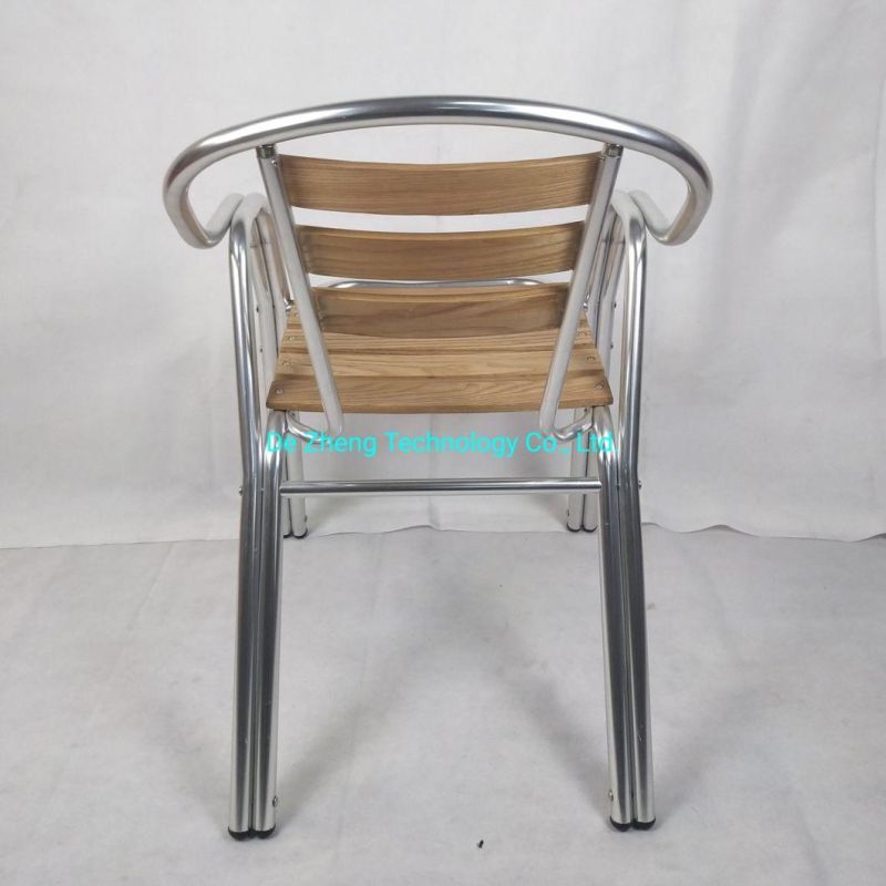 Wholesale Stock French Bistro Restaurant Leisure Patio Wooden Dining Outdoor Chair