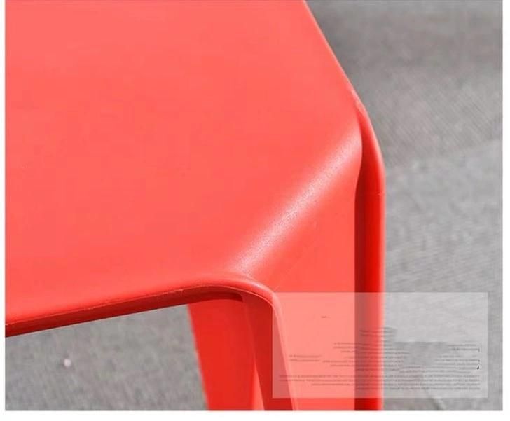 Colorful Save Space Non-Slip Design Lightweight Stackable Plastic Stools Chair