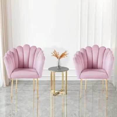 Home Furniture Arm Modern Velvet Modern Dining Room restaurant Chairs with Metal Frame
