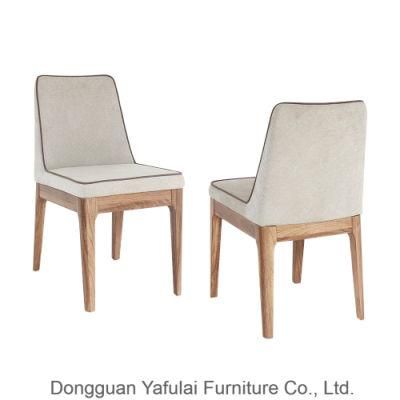 Classic Wooden Fabric Dining Chair for Home