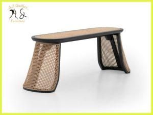 Outdoor Garden Furniture Cafe Bench Wicker Rattan Bench Seating