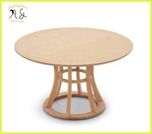 Commercial Stable Restaurant Contemporary Round Wooden Dining Table