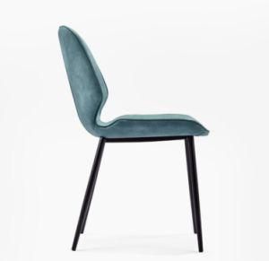 Classical Retro Antique Style PU Black Lacquer Legs Outdoor Dining Chair