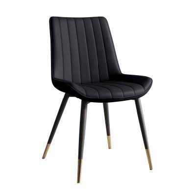 Stylish House Furniture Stoel Chair Metal Modern Room Coffee Chairs Quality Leather Chair