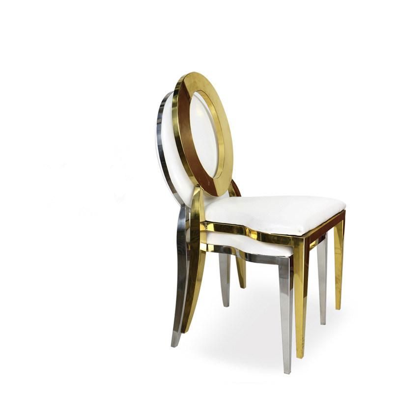 Factory Price Stacking Modern Outdoor Metal Hotel Restaurant Wedding Wedding Banquet Dining Furniture Chair