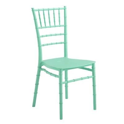 Webbing Outdoor Chair Tiffany Style Bulk PP Chair for Dining Stackable Event Chairs