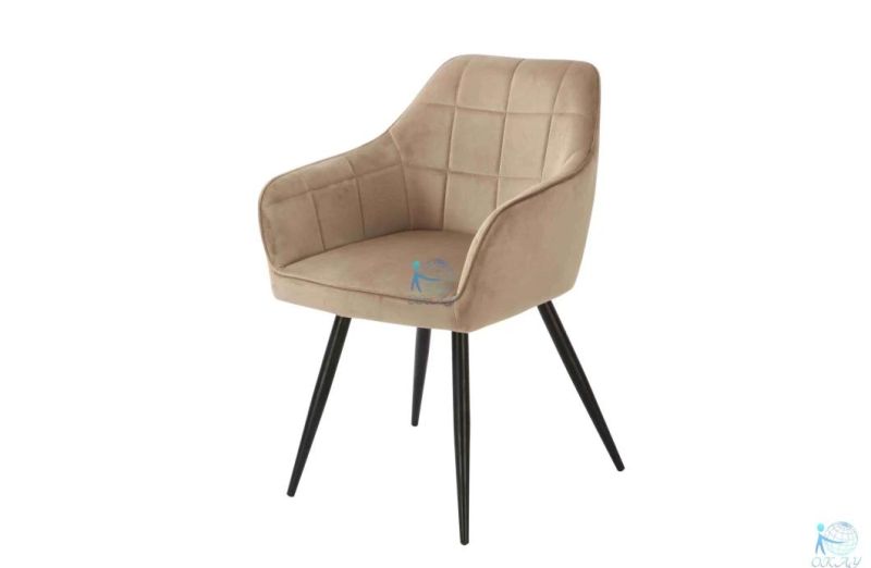 Nordic Velvet Dining Chair Set Modern Luxury Outdoor Dining Room Restaurant Furniture Dining Chair for Dining Room Restaurant