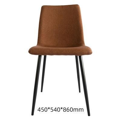 Wholesale Home Furniture Brown Velvet Fabric Office Chairs Meal Frame Chairs for Meeting Room
