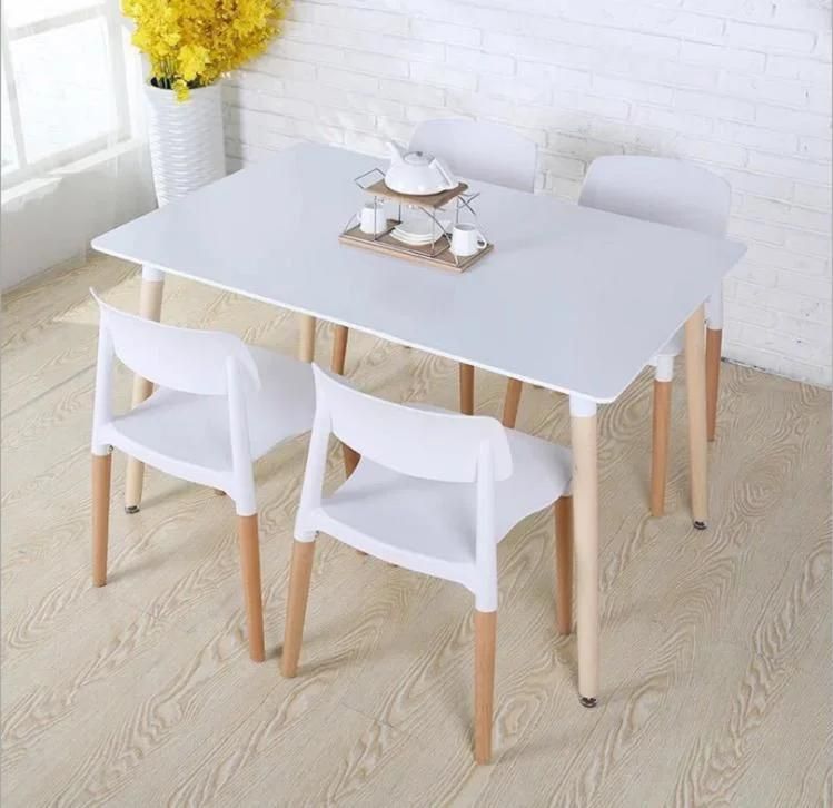 Coin De Repas Art Chair Kids Chair Wood Waiting Chair Blue Seats Plastic Dining+Chairs