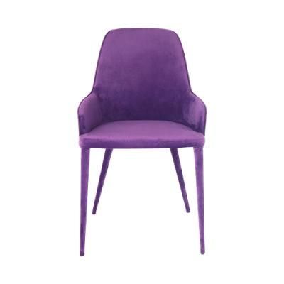 Customized Metal Fabric Dining Chair for Restaurant