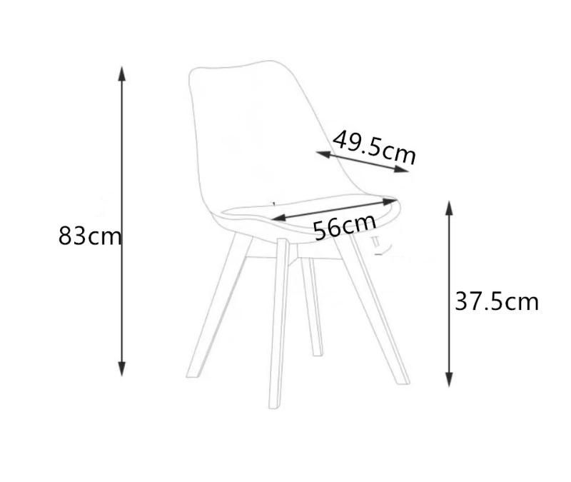 Chaise Tulipe Chaise En Bois Massif Et Velours Chaise Scandinave