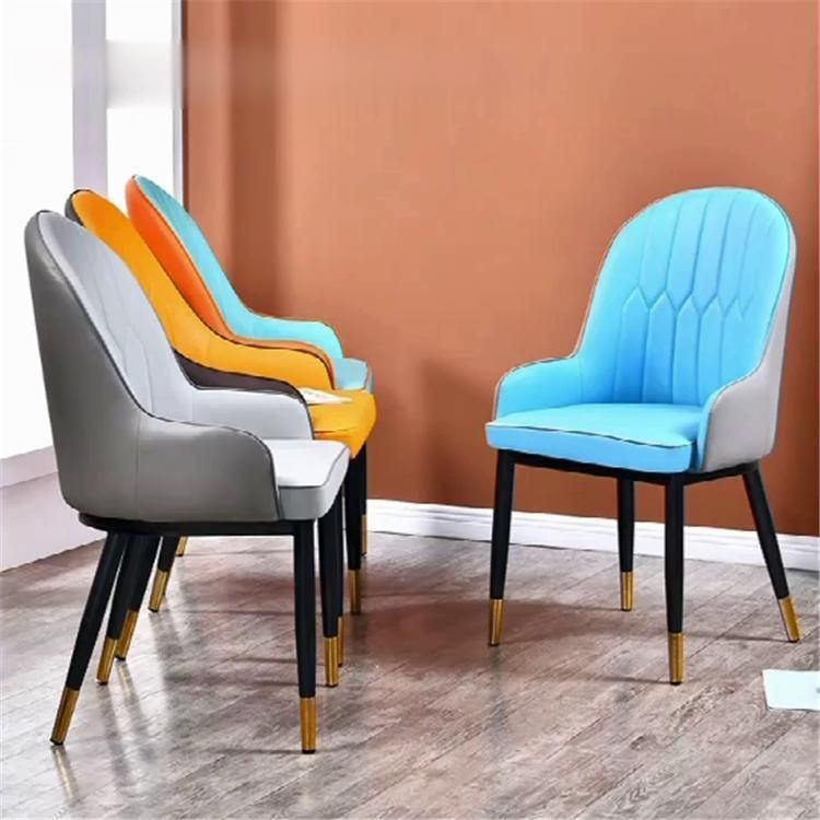Modern Restaurant Hotel Furniture Upholstered Designer Steel French Dining Cafe Chair