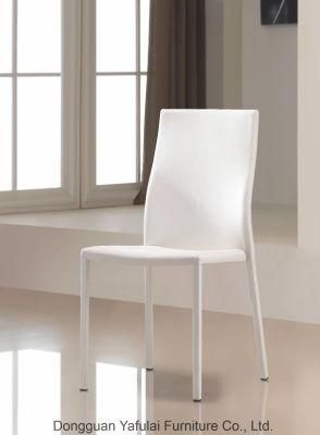 Modern Restaurant Hot Sale White PU Dining Chair